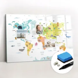 magnesy-tablica-magnetyczna-suchoscieralna-mapa-swiata-zwierzat-90x60-cm