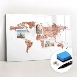 tablica-magnetyczna-do-domu-magnesy-bez-ram-gratis-stara-mapa-z-cegly-90x60