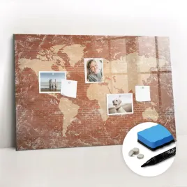 edukacyjna-tablica-magnetyczna-do-biura-markery-mapa-swiata-na-cegle-90x60