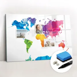 marker-gratis-tablica-magnetyczna-nad-biurko-abstrakcyjna-mapa-swiata-90x60