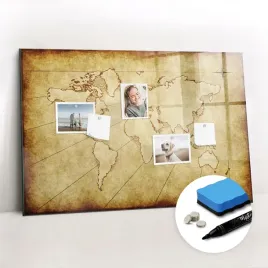 nad-biurko-tablica-magnetyczna-do-domu-magnesy-stara-mapa-swiata-90x60-cm