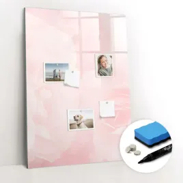 tablica-magnetyczna-do-nauki-gratisy-do-biura-pisaki-kwiaty-roze-70x100-cm