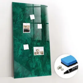 markery-ozdobna-tablica-magnetyczna-do-domu-gratisy-szmaragdowy-blok-60x120