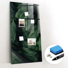gratisy-tablica-magnetyczna-do-domu-magnesy-dzungla-liscie-roslin-60x120-cm