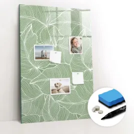 do-domu-tablica-magnetyczna-markery-bez-ram-gratisy-wzor-duze-liscie-60x90