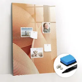 magnesy-zestaw-tablica-magnetyczna-gabka-gratis-fale-abstrakcja-wzor-60x90