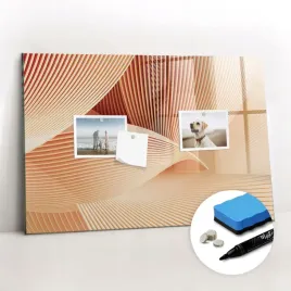 magnesy-marker-gabka-tablica-magnetyczna-do-domu-fale-abstrakcja-wzor-60x40