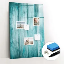 suchoscieralna-tablica-magnetyczna-do-domu-gratisy-niebieskie-drewno-60x90