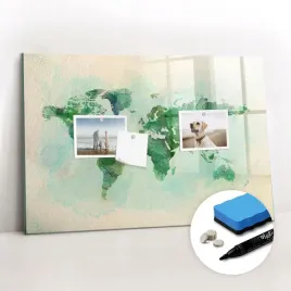 markery-tablica-magnetyczna-gratisy-do-biura-akwarela-mapa-swiata-60x40