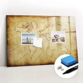 tablica-magnetyczna-szklana-markery-gratisy-stara-mapa-swiata-60x40-cm