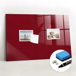 do-planowania-tablica-magnetyczna-gratisy-magnesy-kolor-burgundowy-60x40-cm