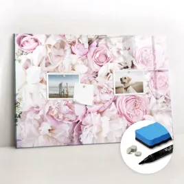 gratisy-pisaki-na-notatki-tablica-magnetyczna-dekoracyjne-kwiaty-60x40-cm