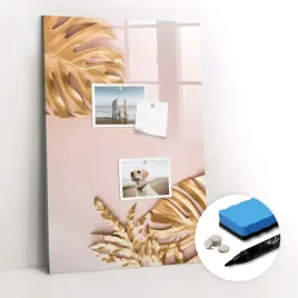 tablica-magnetyczna-marker-gabka-do-biura-liscie-zolte-40x60-cm
