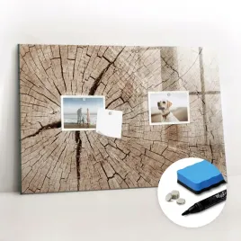 magnesy-marker-gabka-tablica-magnetyczna-suchoscieralna-stary-pien-drewna