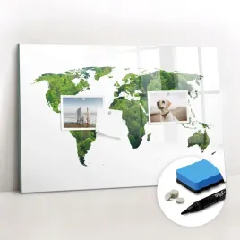 markery-na-prezent-gratisy-tablica-magnetyczna-mapa-swiata-ekologia-60x40