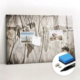 magnesy-marker-gabka-tablica-magnetyczna-bezramowa-mapa-swiata-wzor-60x40