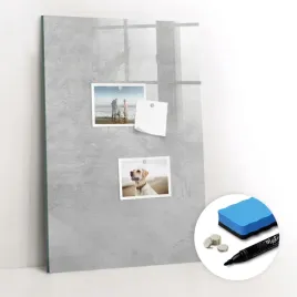 do-domu-tablica-magnetyczna-ze-szkla-bezramowa-gratis-jasny-beton-40x60-cm