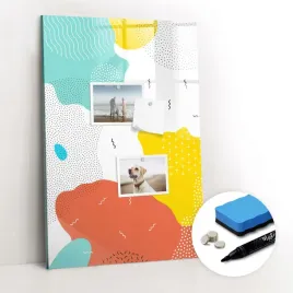 tablica-magnetyczna-magnesy-marker-gabka-bazgroly-abstrakcja-40x60-cm