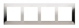 s54-dr4-61-ramka-4-krotna-uniwersalna-metal-inox