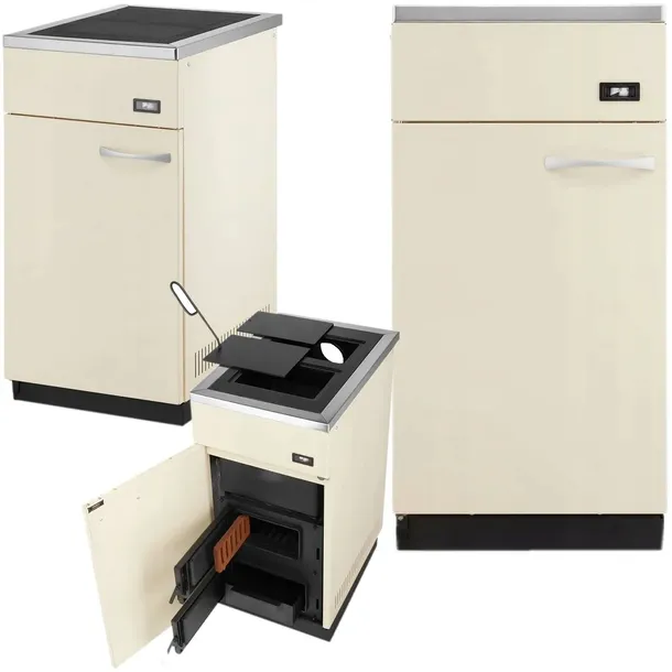 PREMIUM Piec KOMINEK kuchnia węglowa 10KW Kuchenka 120M2 130KG 26L CE