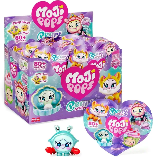 MOJI POPS PEARL DUŻY ZESTAW SASZETKI NIESPODZIANKA FIGURKA SERCE BOX 24 SZT