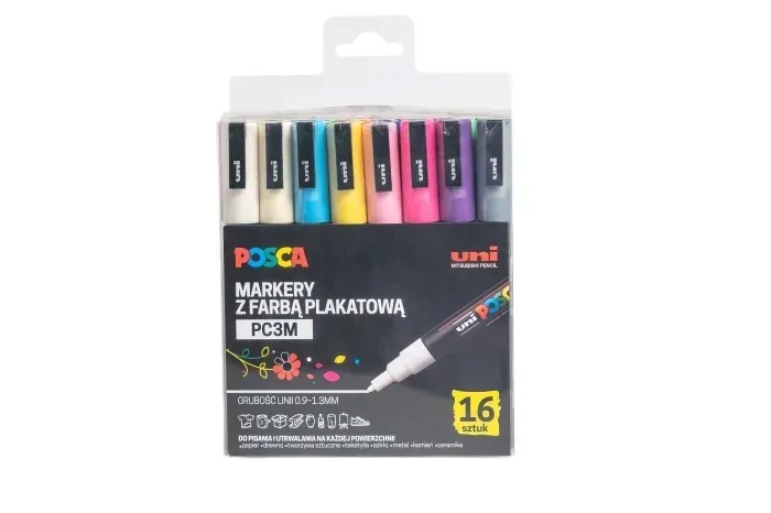 markery-pc-3m-16-kolorow-posca-uni-stan-nowy