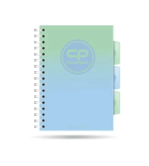 kolozeszyt-a5-100k-kratka-pp-coolpack-gradient-mojito-stan-nowy