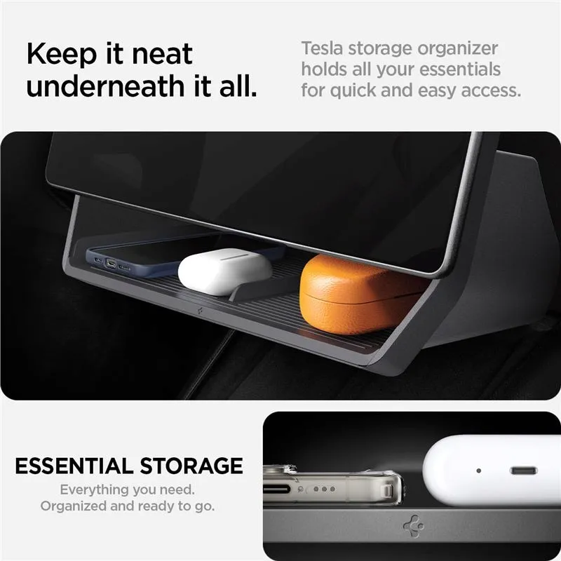 spigen-tesla-under-screen-storage-organizer-black-tesla-model-3-2024