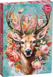 puzzle-1000-flower-deer-30752
