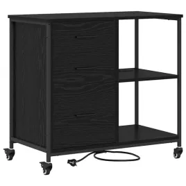 szafka-z-stacja-ladowania-z-kolem-czarny-dab-76-x-41-x-72-cm