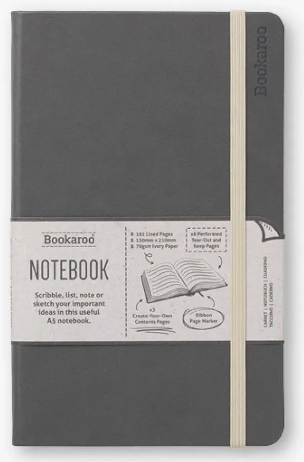 notatnik-a5-bookaroo-journal-szary-stan-nowy