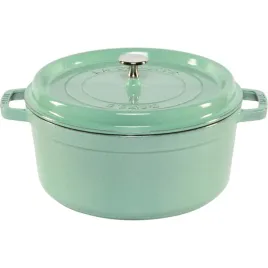 staub-la-cocotte-26cm-round-sage-cast-iron