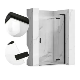 drzwi-prysznicowe-czarne-90-cm-uchylne-do-wneki-rea-hugo-black