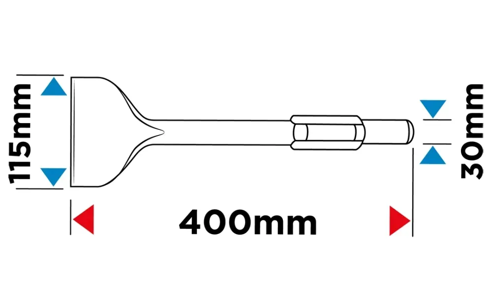 dluto-hex-plaskie-115-x-400-mm-stan-nowy