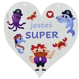 tabliczka-motywacyjna-zawieszka-serce-dla-chlopca-jestes-super