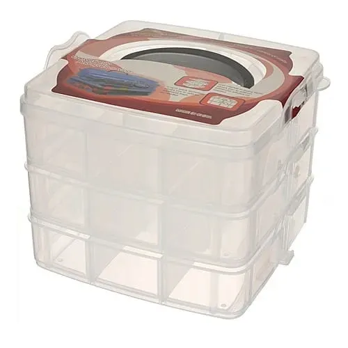 org07 Pojemnik organizer 4-częściowy 155x155x130mm