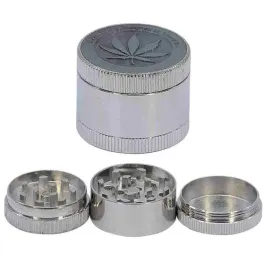 mlynek-grinder-crusher-maly-listek-srebrny
