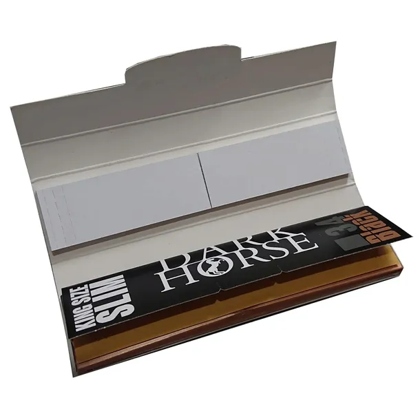 Bibułki Dark Horse Black SLIM KS + Filtry
