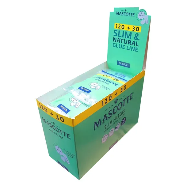Filtry Slim Mascotte 6 mm 20 x 120+30 szt