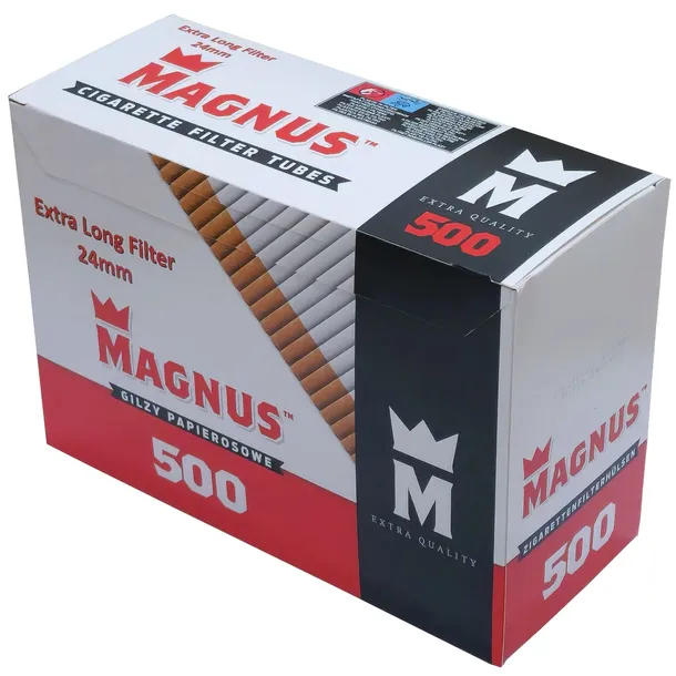 Gilza papierosowa Magnus Extra Long 24mm 500 sztuk