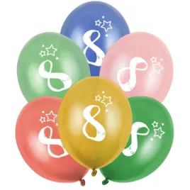 balony-gwiazdki-cyfra-8-mix-folat-13-6-szt