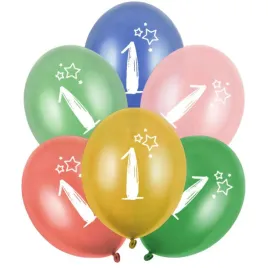 balony-gwiazdki-cyfra-1-mix-folat-13-6-szt
