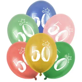 balony-gwiazdki-liczba-50-mix-folat-13-6-szt