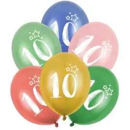 balony-gwiazdki-liczba-10-mix-folat-13-6-szt