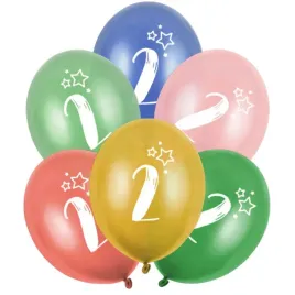 balony-gwiazdki-cyfra-2-mix-folat-13-6-szt