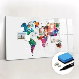 nad-biurko-tablica-magnetyczna-do-domu-magnesy-mapa-swiata-trojkaty-120x60