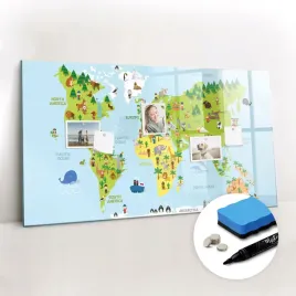 tablica-magnetyczna-do-biura-magnesy-gratisy-mapa-swiata-kultury-120x60-cm