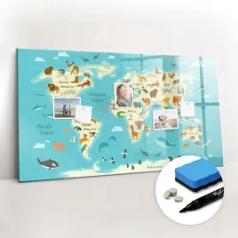 do-domu-marker-tablica-magnetyczna-bezramowa-mapa-swiata-zwierzat-120x60-cm