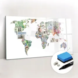 pisaki-tablica-magnetyczna-do-domu-do-nauki-mapa-swiata-banknowy-120x60-cm