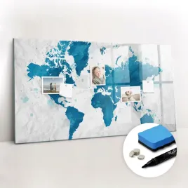 gratisy-na-notatki-magnesy-do-biura-tablica-magnetyczna-mapa-swiata-120x60